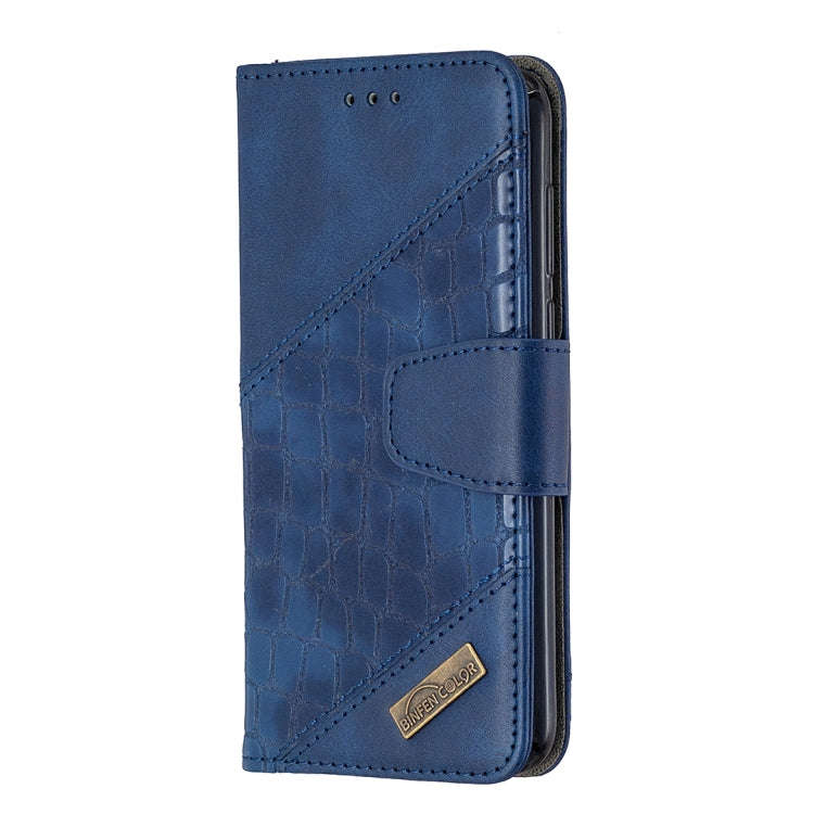 For Huawei Y5P Matching Color Crocodile Texture Horizontal Flip PU Leather Case with Wallet & Hol...