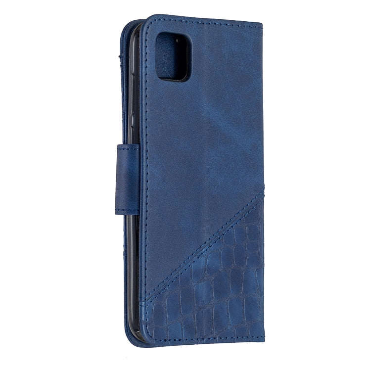 For Huawei Y5P Matching Color Crocodile Texture Horizontal Flip PU Leather Case with Wallet & Hol...