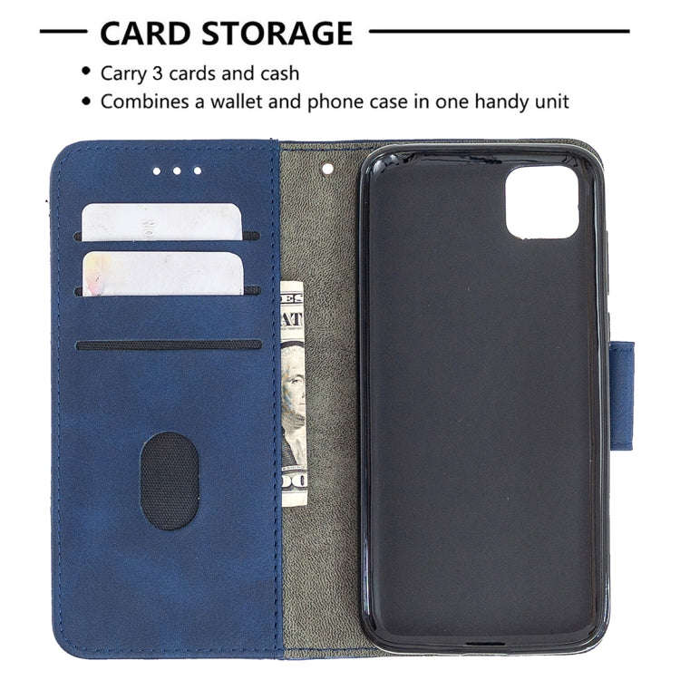 For Huawei Y5P Matching Color Crocodile Texture Horizontal Flip PU Leather Case with Wallet & Hol...