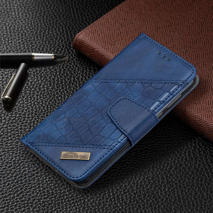 For Huawei Y5P Matching Color Crocodile Texture Horizontal Flip PU Leather Case with Wallet & Hol...