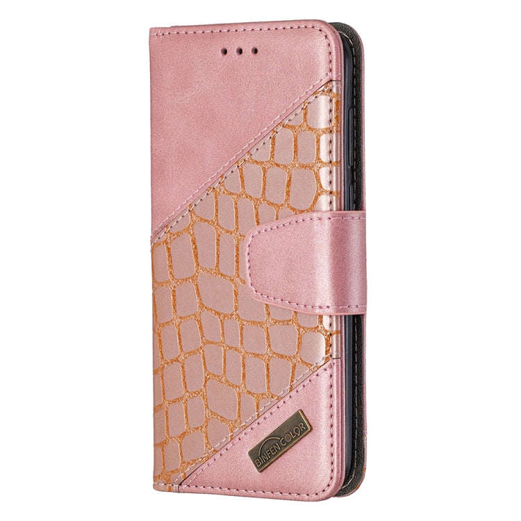 For Huawei Y5P Matching Color Crocodile Texture Horizontal Flip PU Leather Case with Wallet & Hol...