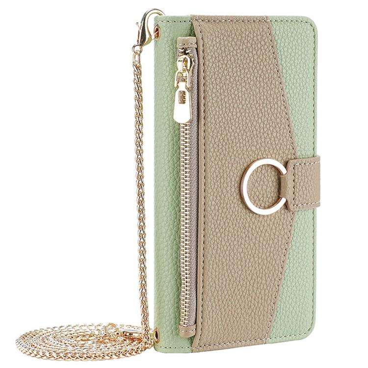 For Honor X8c 4G Crossbody Litchi Texture Leather Phone Case(Green)