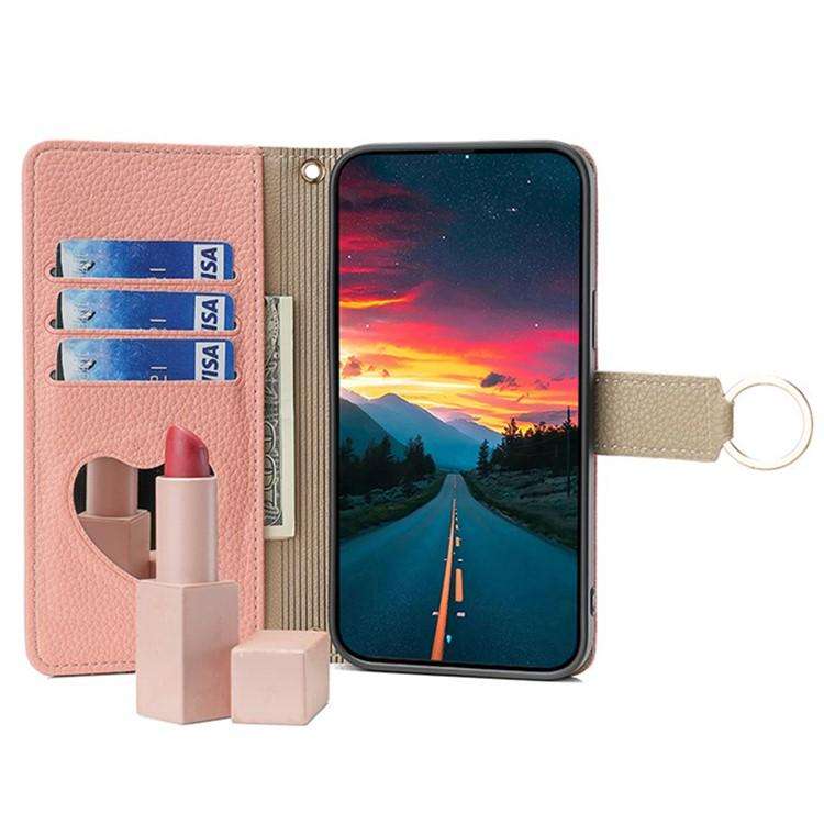 For Honor X8c 4G Crossbody Litchi Texture Leather Phone Case(Pink)