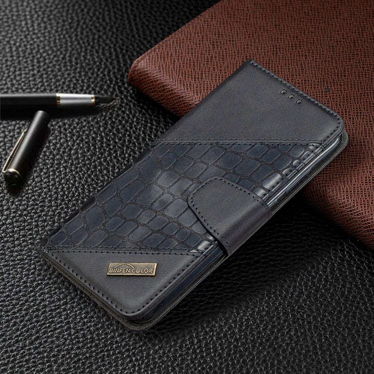 For Huawei Y6(2019) Matching Color Crocodile Texture Horizontal Flip PU Leather Case with Wallet ...