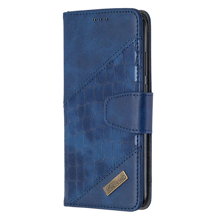 For Huawei Y6(2019) Matching Color Crocodile Texture Horizontal Flip PU Leather Case with Wallet ...