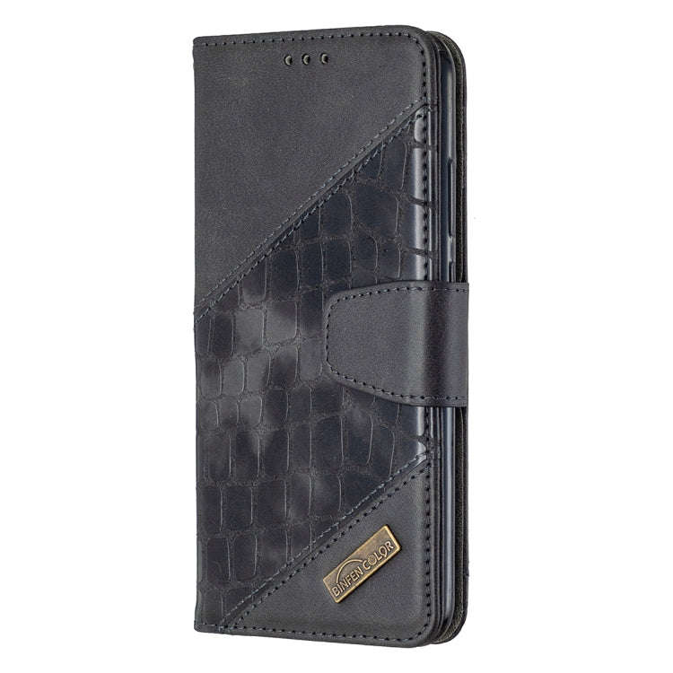 For Huawei Y7P Matching Color Crocodile Texture Horizontal Flip PU Leather Case with Wallet & Hol...