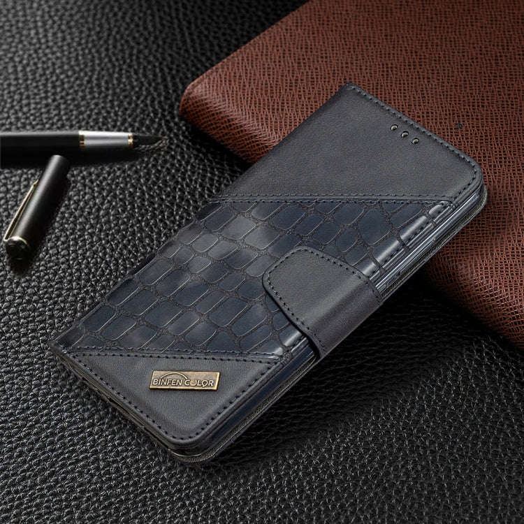 For Huawei Y7P Matching Color Crocodile Texture Horizontal Flip PU Leather Case with Wallet & Hol...