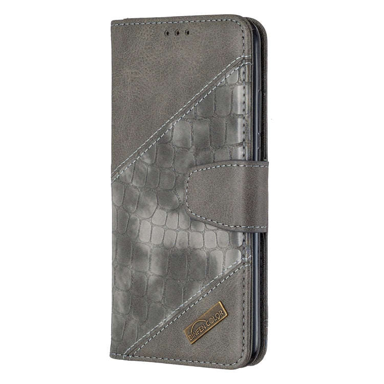 For Huawei Y7P Matching Color Crocodile Texture Horizontal Flip PU Leather Case with Wallet & Hol...