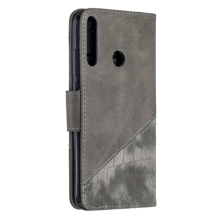 For Huawei Y7P Matching Color Crocodile Texture Horizontal Flip PU Leather Case with Wallet & Hol...