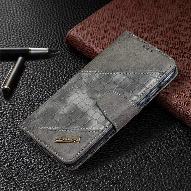 For Huawei Y7P Matching Color Crocodile Texture Horizontal Flip PU Leather Case with Wallet & Hol...