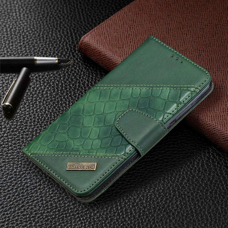 For Huawei Y7P Matching Color Crocodile Texture Horizontal Flip PU Leather Case with Wallet & Hol...