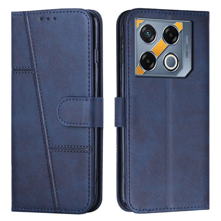 For Infinix GT 20 Pro Stitching Calf Texture Buckle Leather Phone Case(Blue)