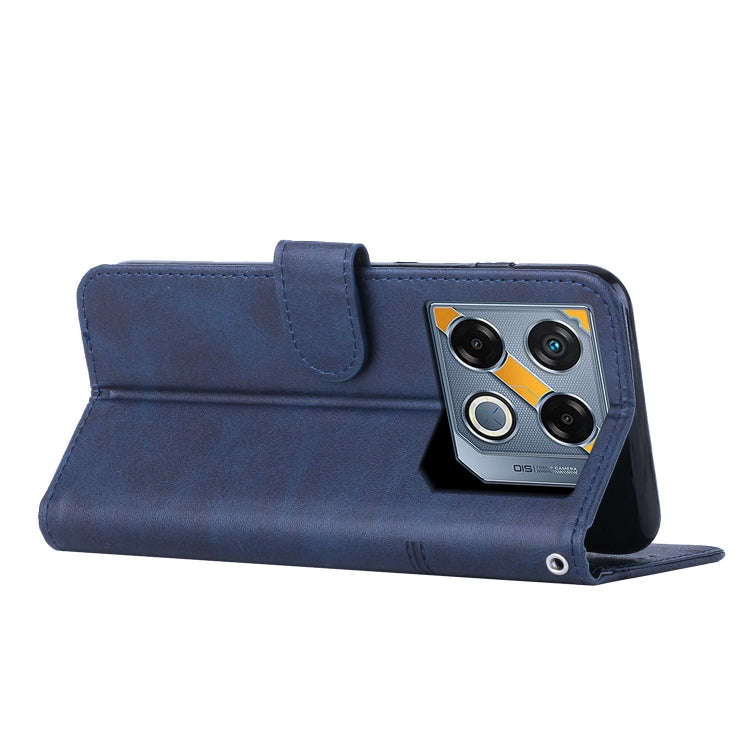 For Infinix GT 20 Pro Stitching Calf Texture Buckle Leather Phone Case(Blue)