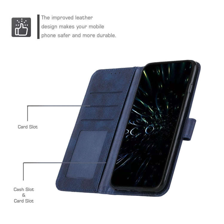 For Infinix GT 20 Pro Stitching Calf Texture Buckle Leather Phone Case(Blue)