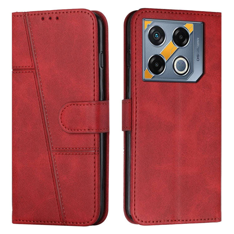 For Infinix GT 20 Pro Stitching Calf Texture Buckle Leather Phone Case(Red)