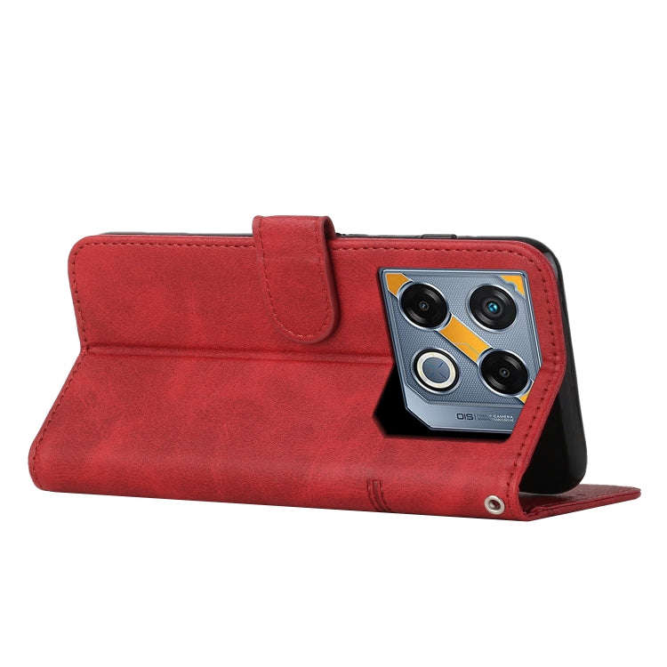 For Infinix GT 20 Pro Stitching Calf Texture Buckle Leather Phone Case(Red)