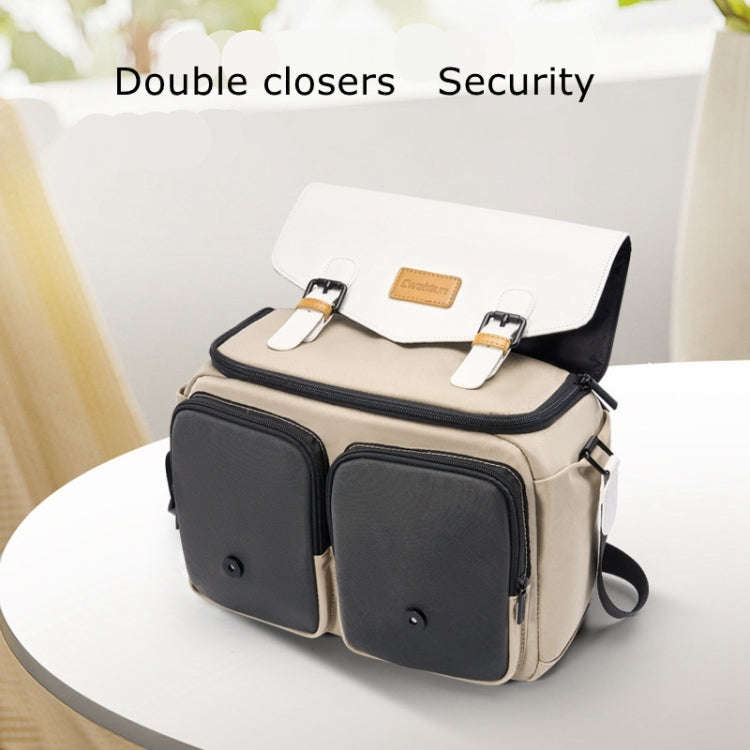 Cwatcun D99 Contrast Color Single Shoulder Camera Bag Outdoor Camera Bag Professional Crossbody H...
