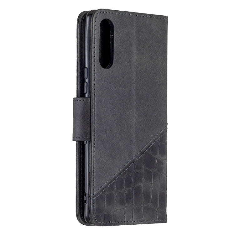 For Sony Xperia L4 Matching Color Crocodile Texture Horizontal Flip PU Leather Case with Wallet &...