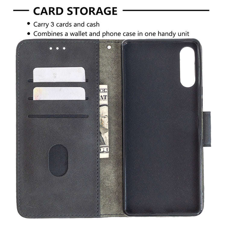 For Sony Xperia L4 Matching Color Crocodile Texture Horizontal Flip PU Leather Case with Wallet &...