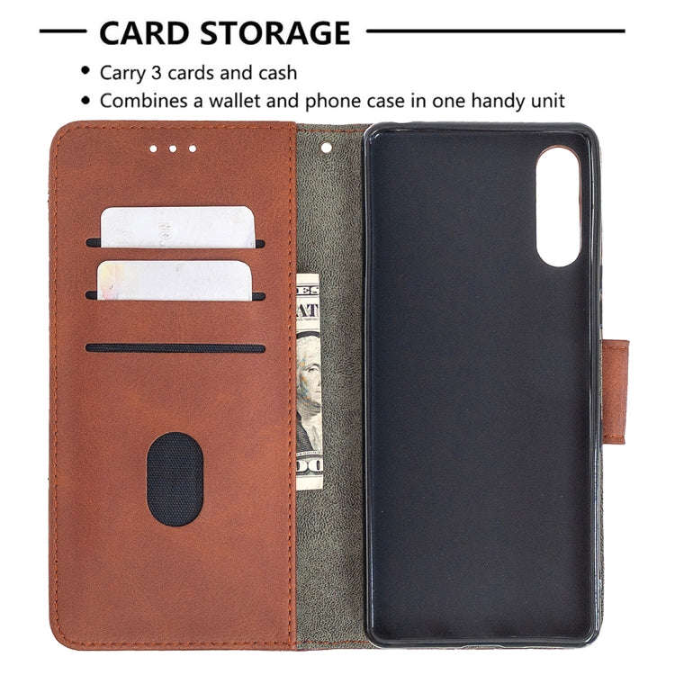 For Sony Xperia L4 Matching Color Crocodile Texture Horizontal Flip PU Leather Case with Wallet &...