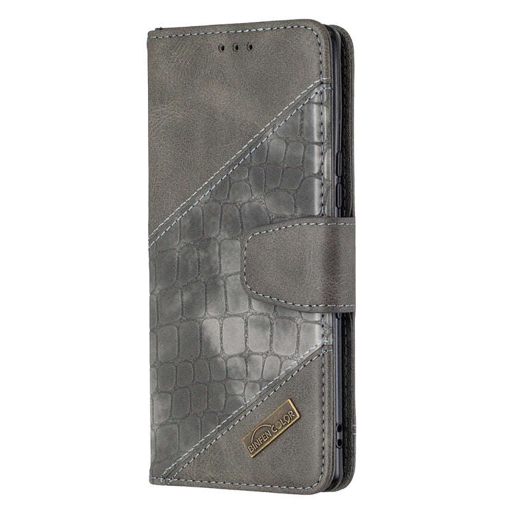 For Sony Xperia L4 Matching Color Crocodile Texture Horizontal Flip PU Leather Case with Wallet &...