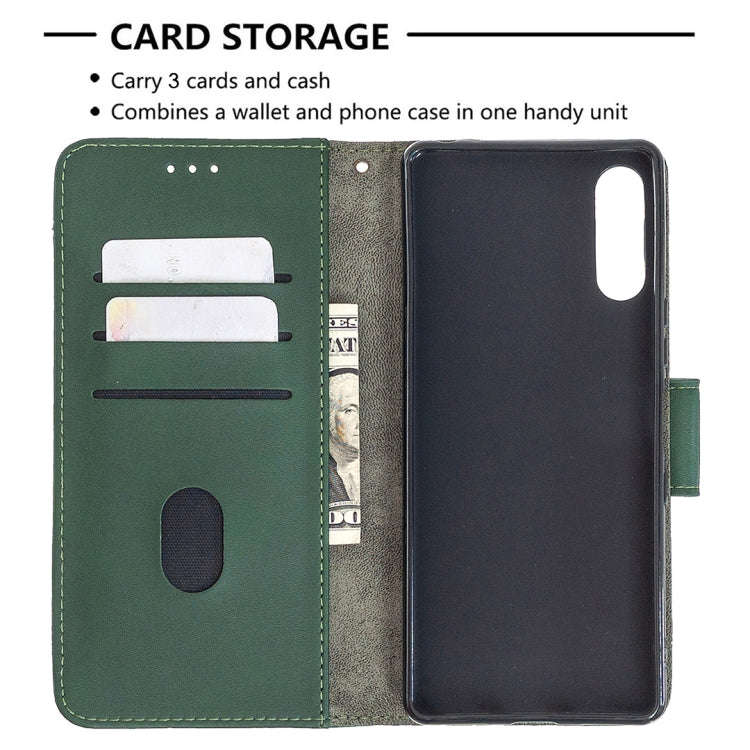 For Sony Xperia L4 Matching Color Crocodile Texture Horizontal Flip PU Leather Case with Wallet &...