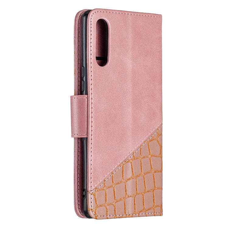 For Sony Xperia L4 Matching Color Crocodile Texture Horizontal Flip PU Leather Case with Wallet &...
