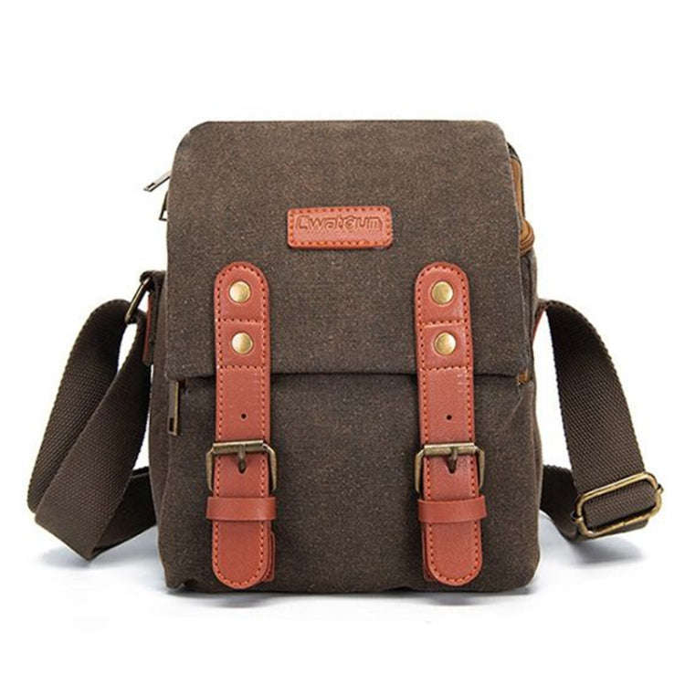 Cwatcun N1 Retro Multifunctional Canvas Waterproof Digital Camera Photography Bag, Size:22.5 x 14...