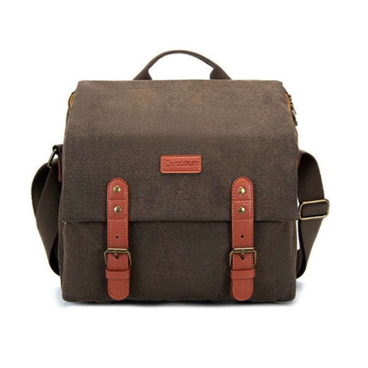 Cwatcun N1 Retro Multifunctional Canvas Waterproof Digital Camera Photography Bag, Size:29 x 14.5...