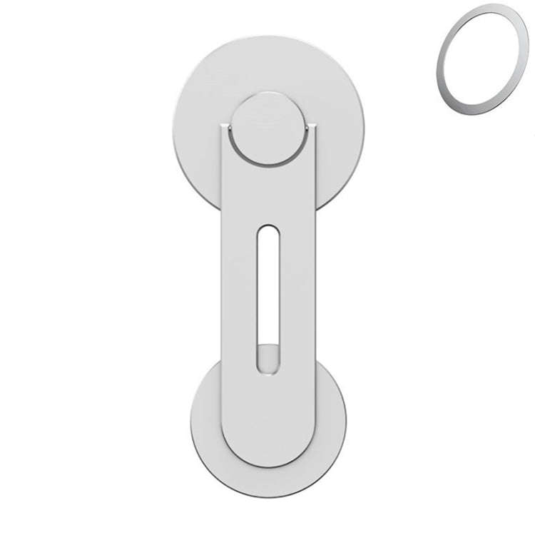 ZF013 For Tesla MagSafe Magnetic Hidden Phone Holder, Flip Version(Silver)