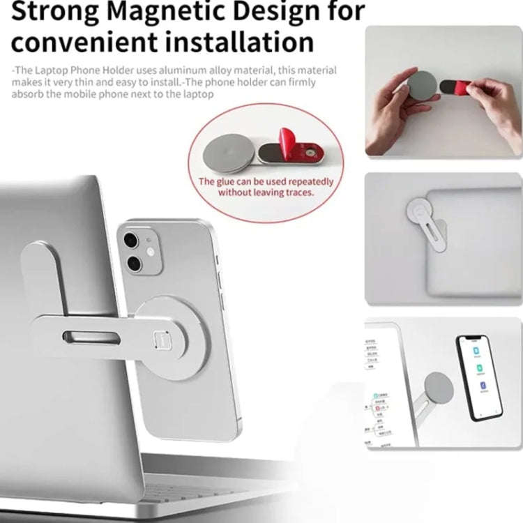ZF010 For Tesla Magnetic Hidden Phone Holder, with Magnets Sheet(Silver)