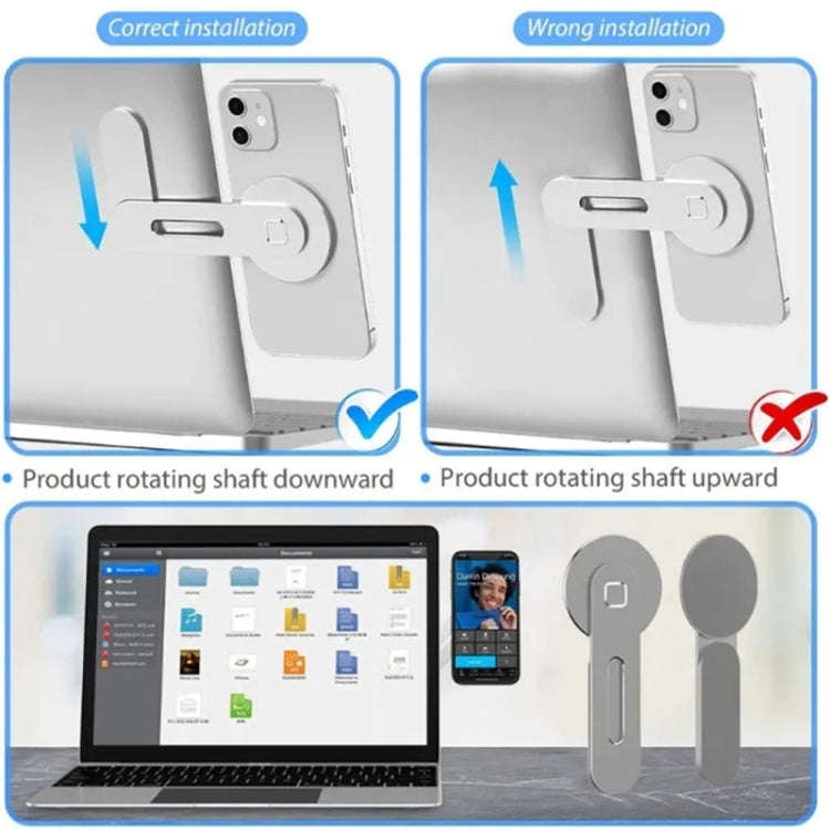 ZF010 For Tesla Magnetic Hidden Phone Holder, with Magnets Sheet(Silver)