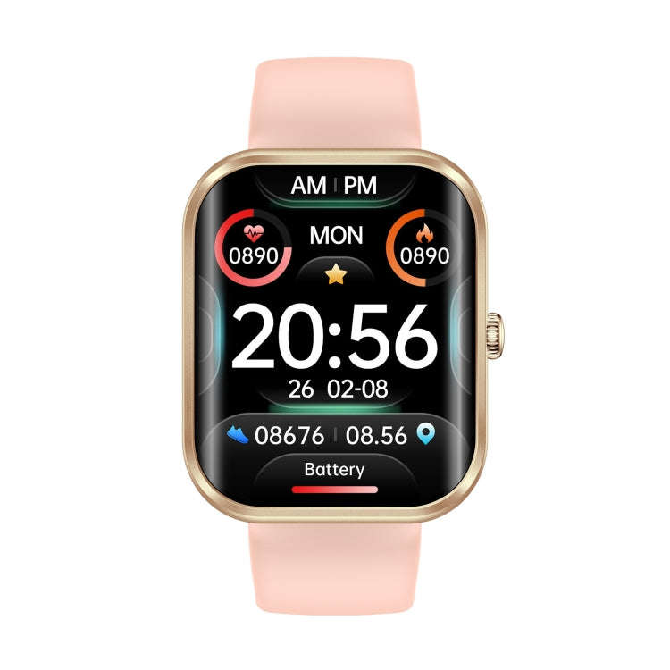 AK58 1.96 inch Screen Bluetooth Smart Watch, Silicone Band, Support Health Monitoring & 100+ Spor...