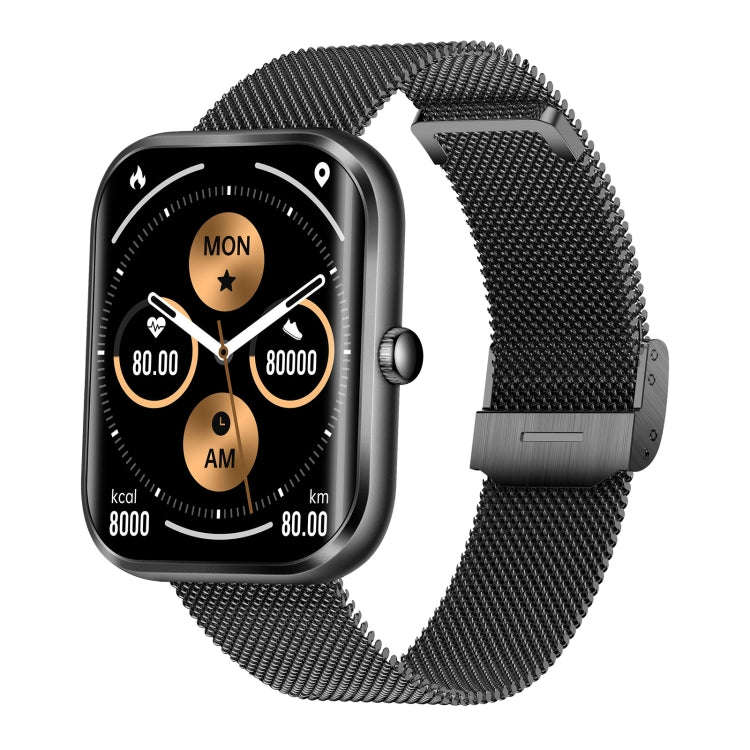 AK58 1.96 inch Screen Bluetooth Smart Watch, Steel Band, Support Health Monitoring & 100+ Sports ...