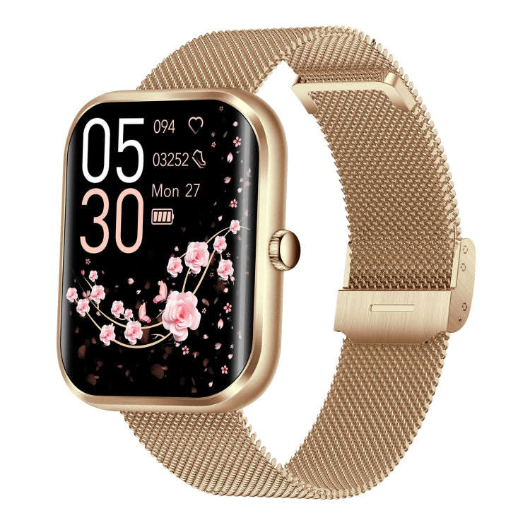 AK58 1.96 inch Screen Bluetooth Smart Watch, Steel Band, Support Health Monitoring & 100+ Sports ...