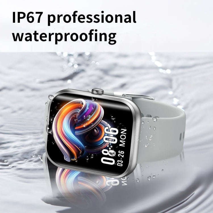 AK58 1.96 inch Screen Bluetooth Smart Watch, Steel Band, Support Health Monitoring & 100+ Sports ...