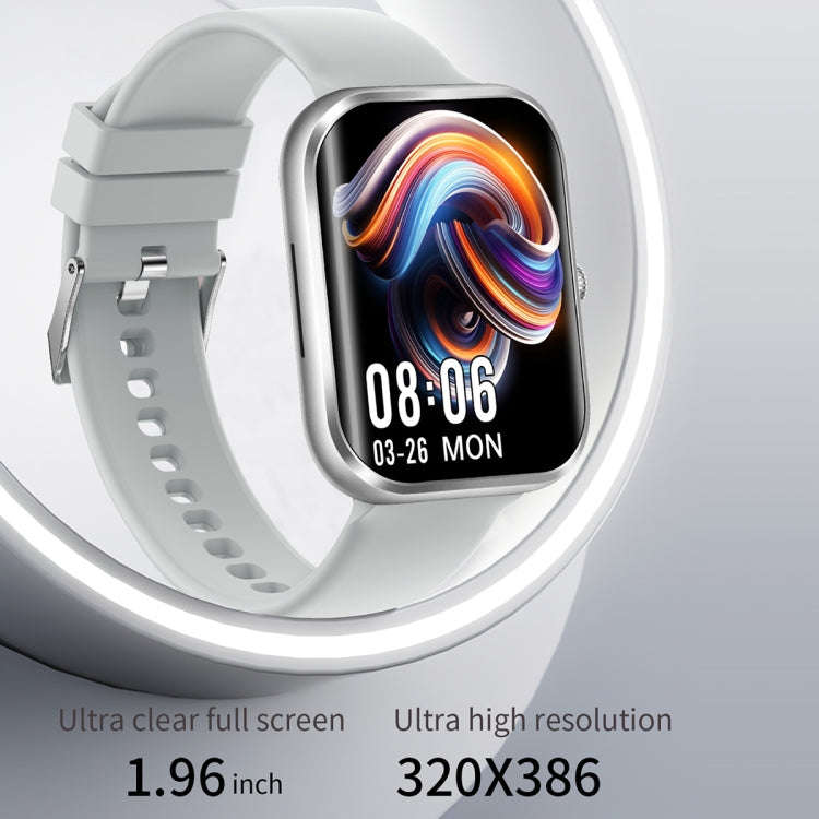 AK58 1.96 inch Screen Bluetooth Smart Watch, Steel Band, Support Health Monitoring & 100+ Sports ...
