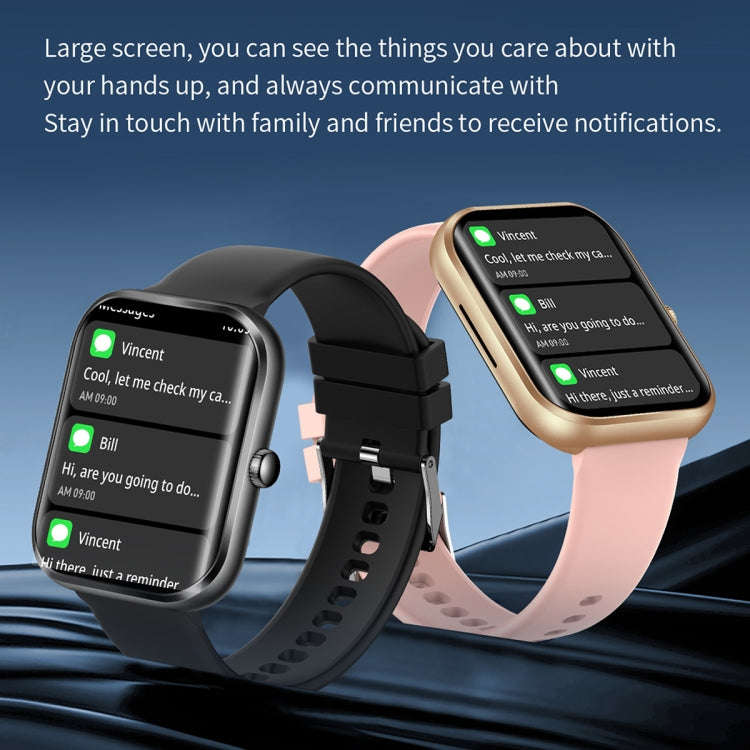 AK58 1.96 inch Screen Bluetooth Smart Watch, Steel Band, Support Health Monitoring & 100+ Sports ...