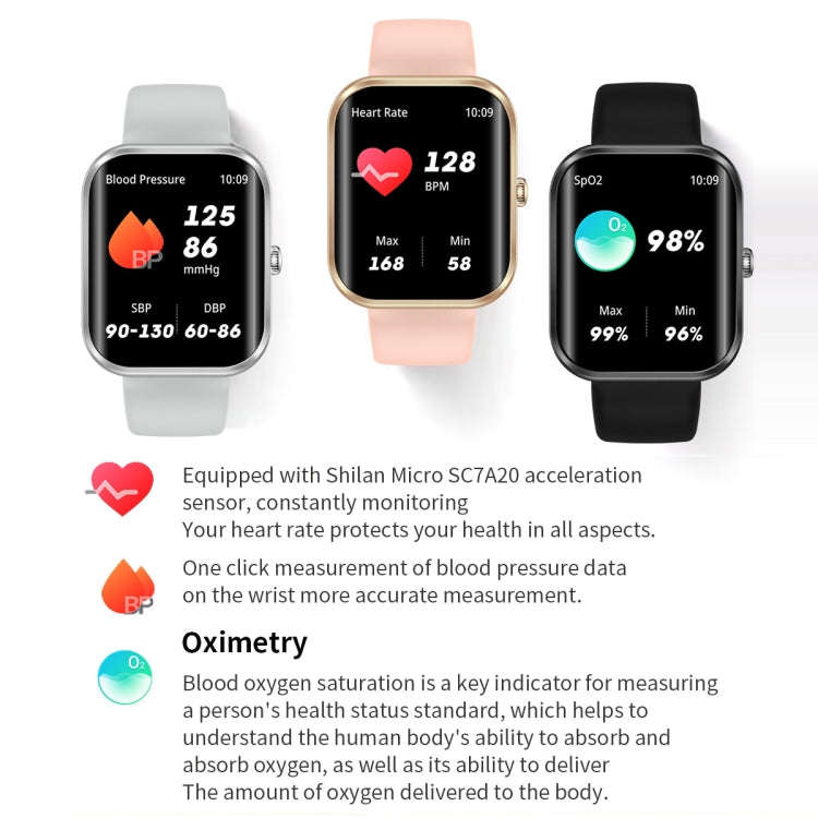 AK58 1.96 inch Screen Bluetooth Smart Watch, Steel Band, Support Health Monitoring & 100+ Sports ...