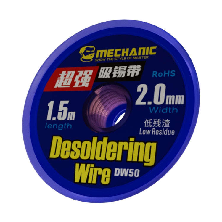 Mechanic DW50 1.5m Super Strong Tin Absorption Strip, Width:3.0mm