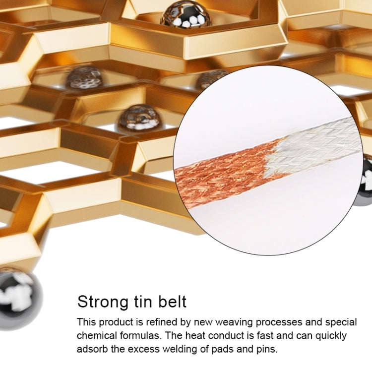 Mechanic DW50 1.5m Super Strong Tin Absorption Strip, Width:2.0mm