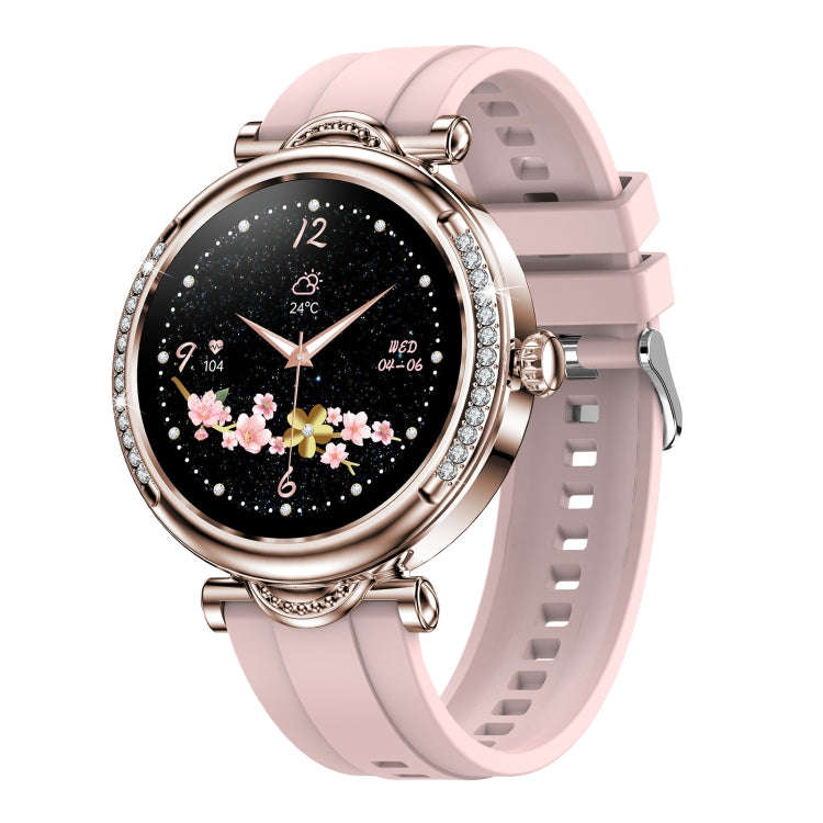 CF32 1.27 inch Screen Lady Smart Watch, Silicone Band, Support Female Physiology Monitoring & 100...