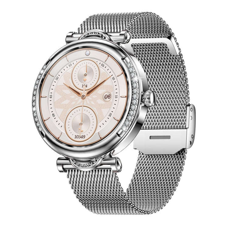 CF32 1.27 inch Screen Lady Smart Watch, Steel Band, Support Female Physiology Monitoring & 100+ S...