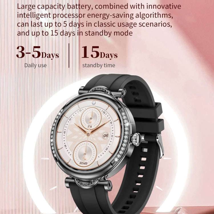CF32 1.27 inch Screen Lady Smart Watch, Steel Band, Support Female Physiology Monitoring & 100+ S...