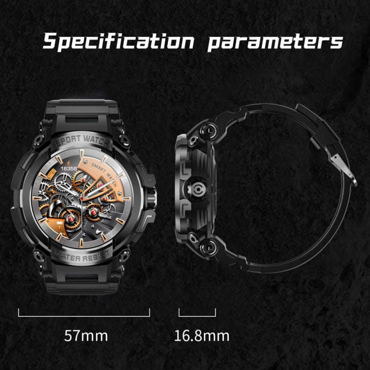 T90 1.5 inch Color Screen Bluetooth, Smart Watch Support Health Monitoring & 123 Sports Modes(Black)