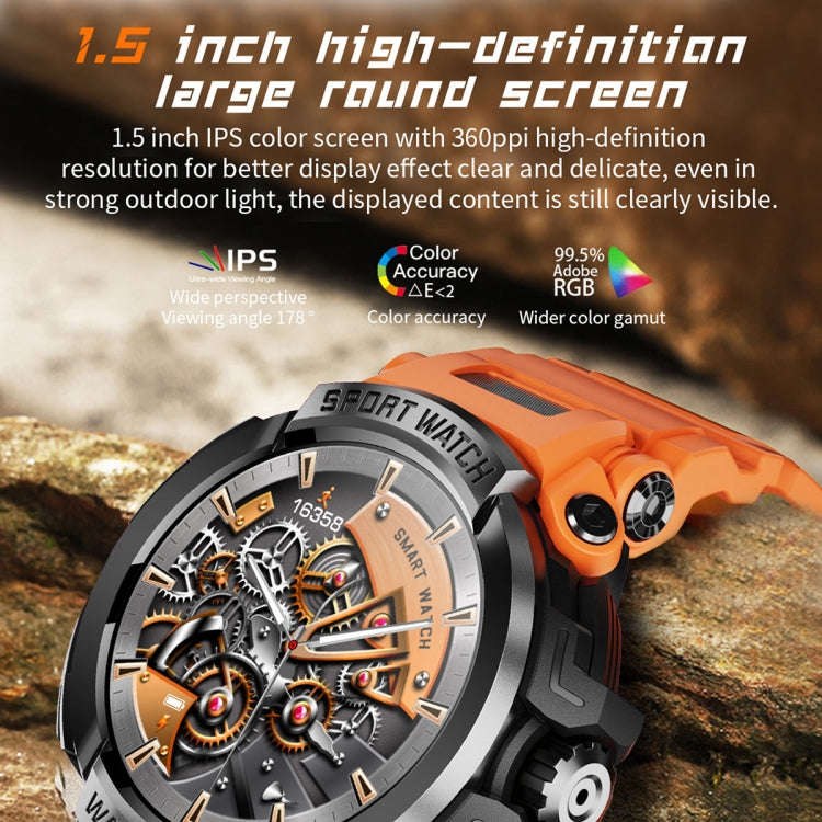 T90 1.5 inch Color Screen Bluetooth, Smart Watch Support Health Monitoring & 123 Sports Modes(Black)