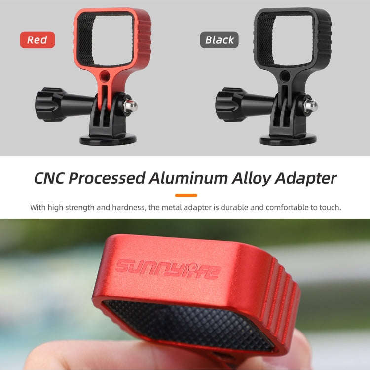 For DJI OSMO Pocket 3 Metal Expansion Bracket Adapter Frame Holder with Screw(Red)