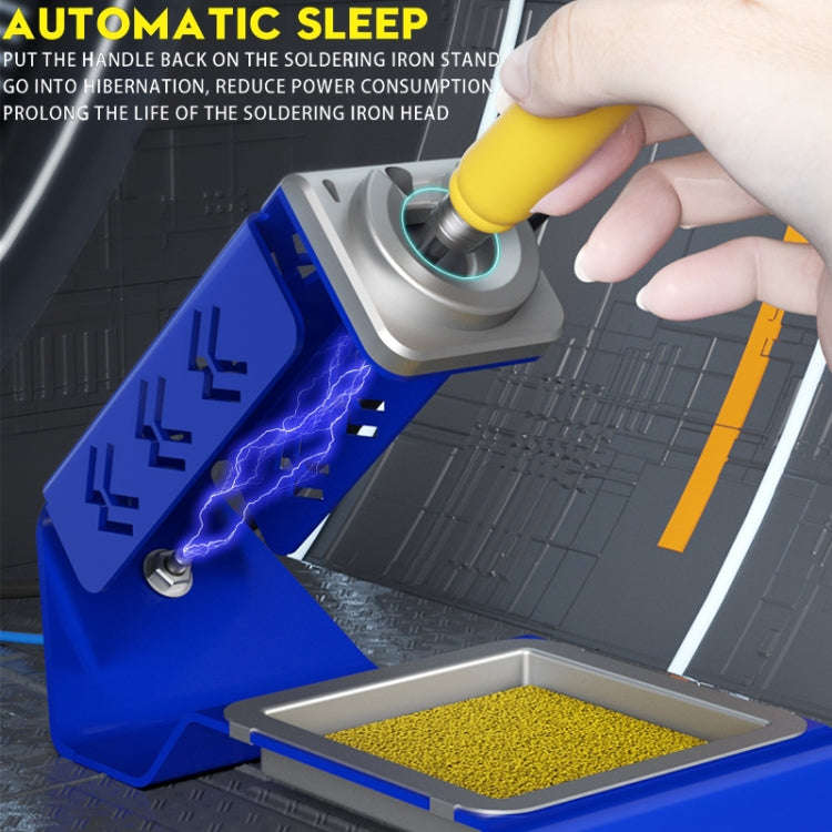 Mechanic 210MAX Dual Station Thermostatic Adjustable Digital Display Soldering Station, Plug:EU
