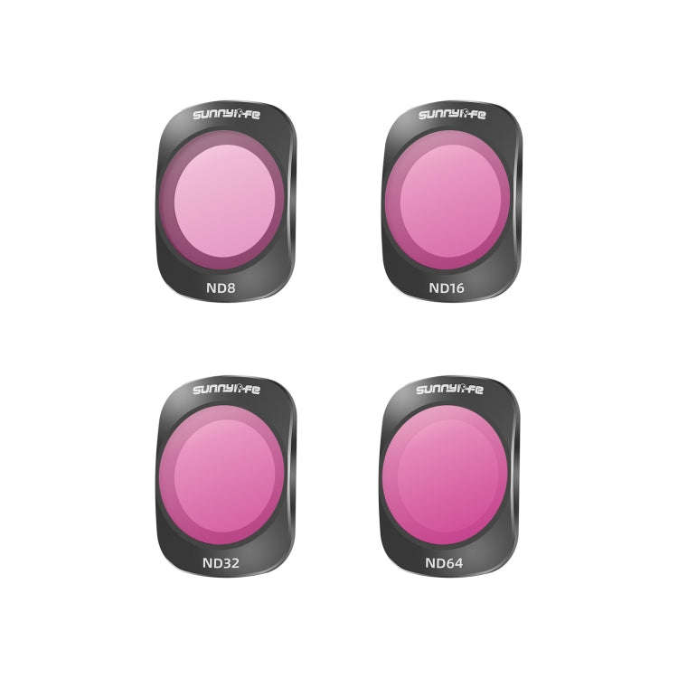 For DJI OSMO Pocket 3 Sunnylife Camera Lens Magnetic Metal Filter, Filter:4 in 1 ND8/16/32/64