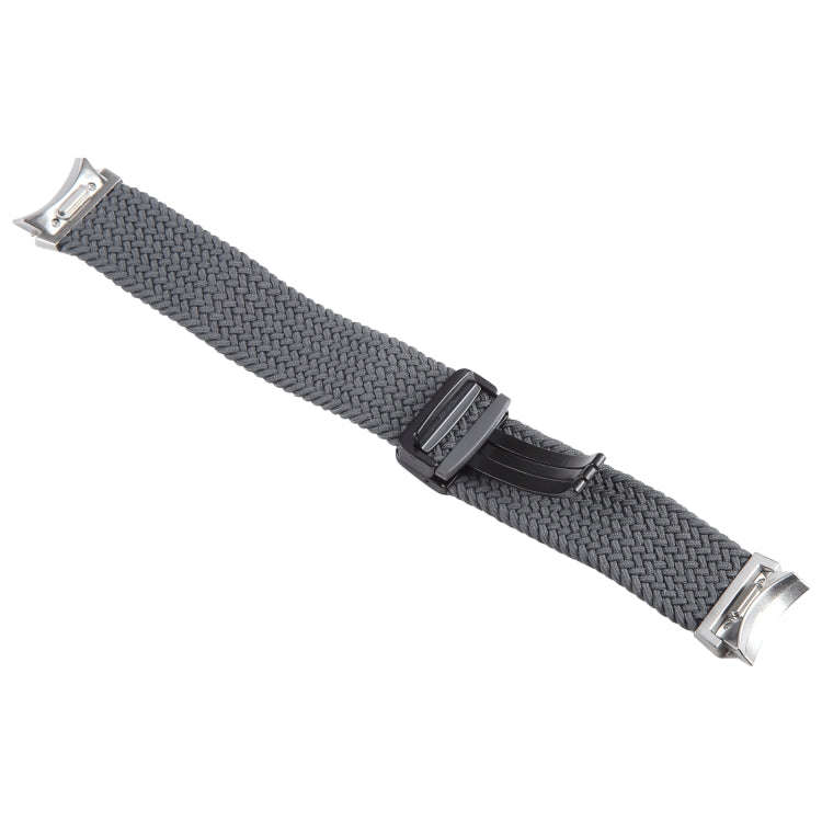For Samsung Galaxy Watch 6 / 5 / 4 Magnetic Fold Buckle Nylon Woven Watch Band(Grey)
